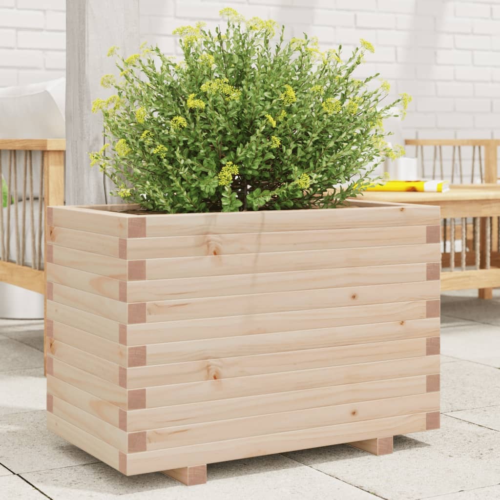 Garden Planter 70x40x49.5 cm Solid Wood Pine