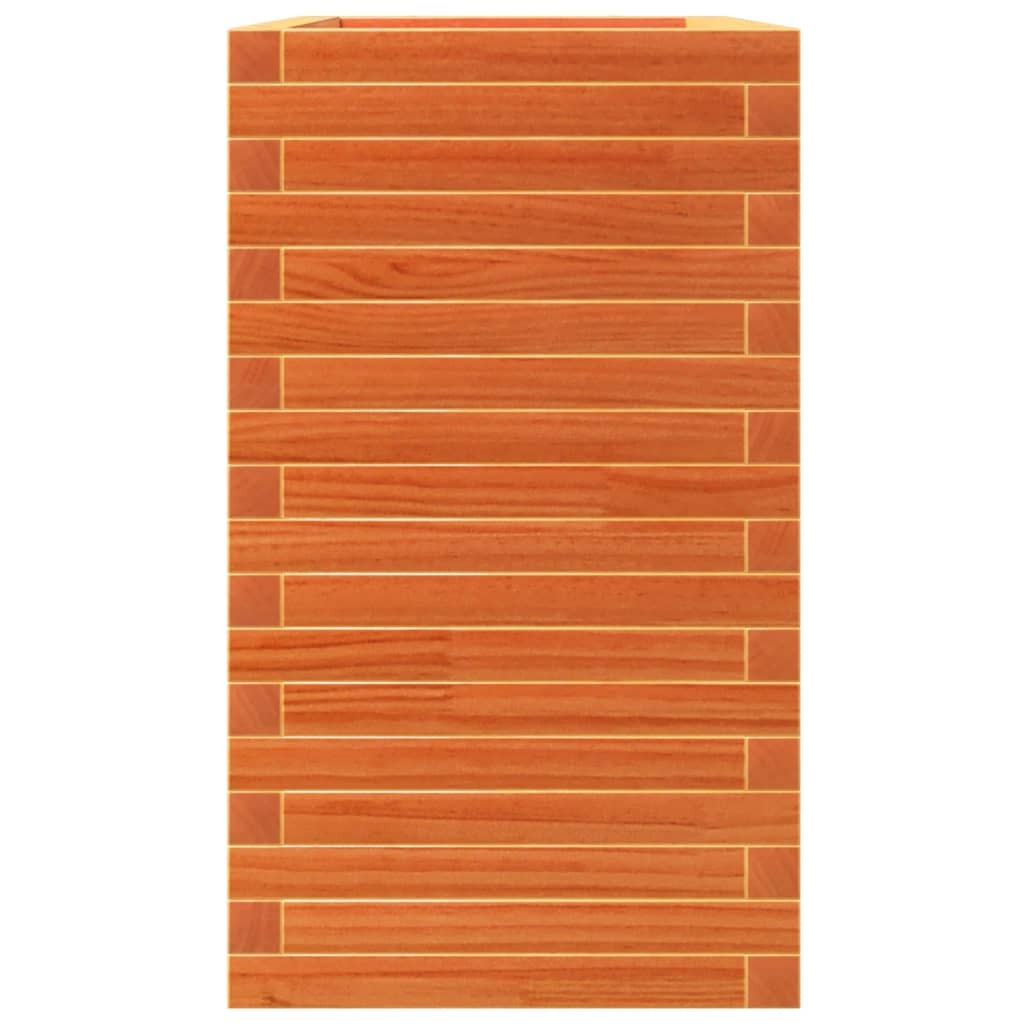 Garden Planter Wax Brown 90x40x72.5 cm Solid Wood Pine