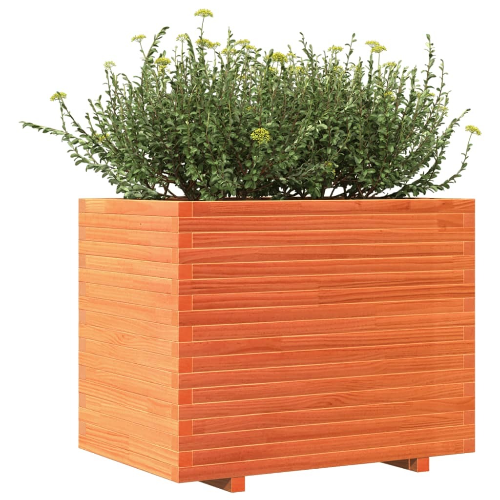 Garden Planter Wax Brown 90x60x72.5 cm Solid Wood Pine
