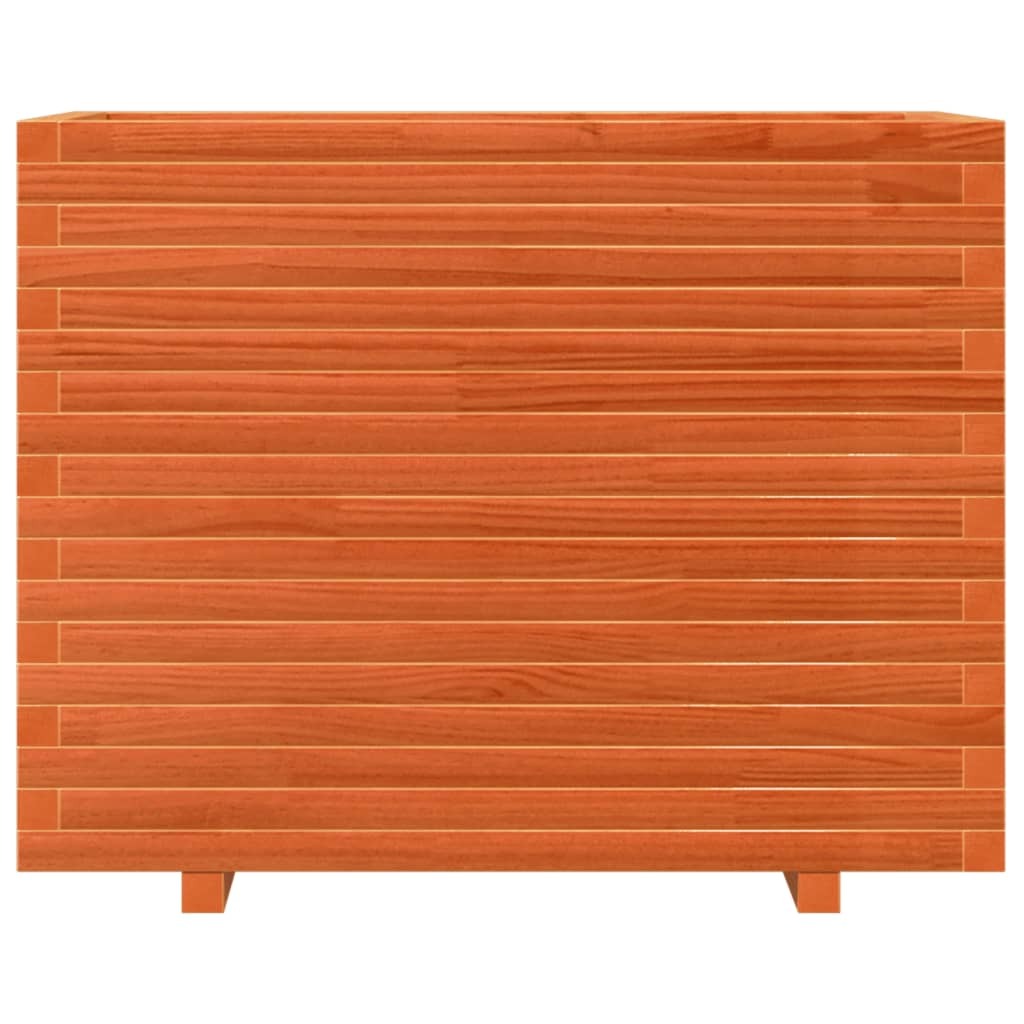Garden Planter Wax Brown 90x60x72.5 cm Solid Wood Pine