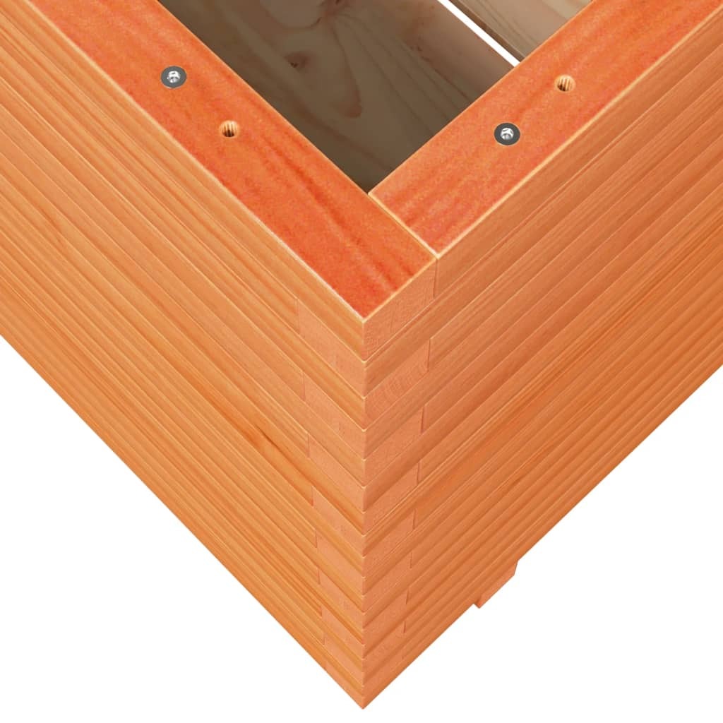 Garden Planter Wax Brown 90x60x72.5 cm Solid Wood Pine