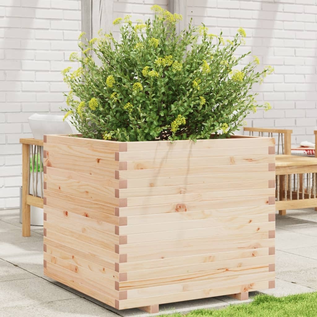 Garden Planter 80x80x72 cm Solid Wood Pine