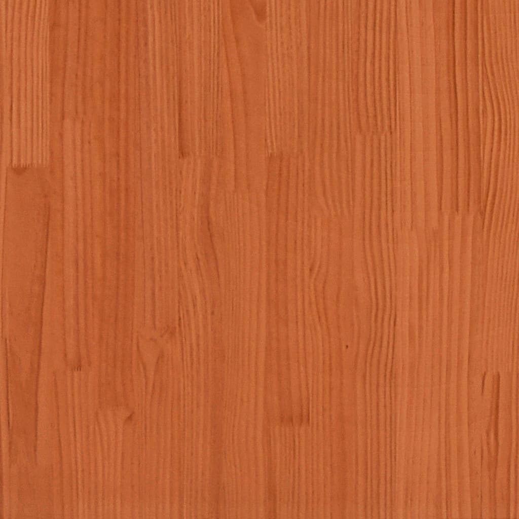 Garden Planter Wax Brown 80x80x72 cm Solid Wood Pine