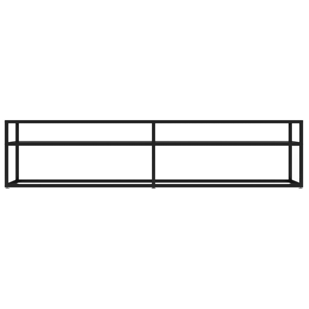 TV Cabinet Black 180x40x40.5 cm Tempered Glass