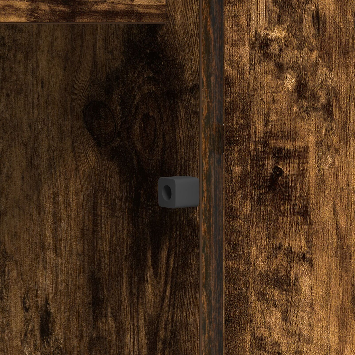 TV cabinet with LED Smoked oak 180 x 38 x 49 cm Engineered Wood