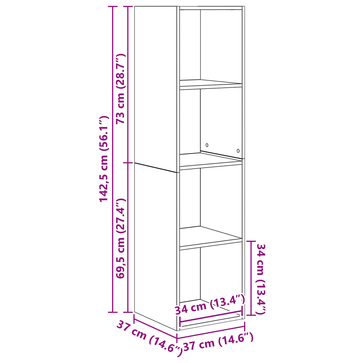 TV Cabinet Set Wall-mounted 3 pcs Old wood 37 x 37 x 142.5 cm