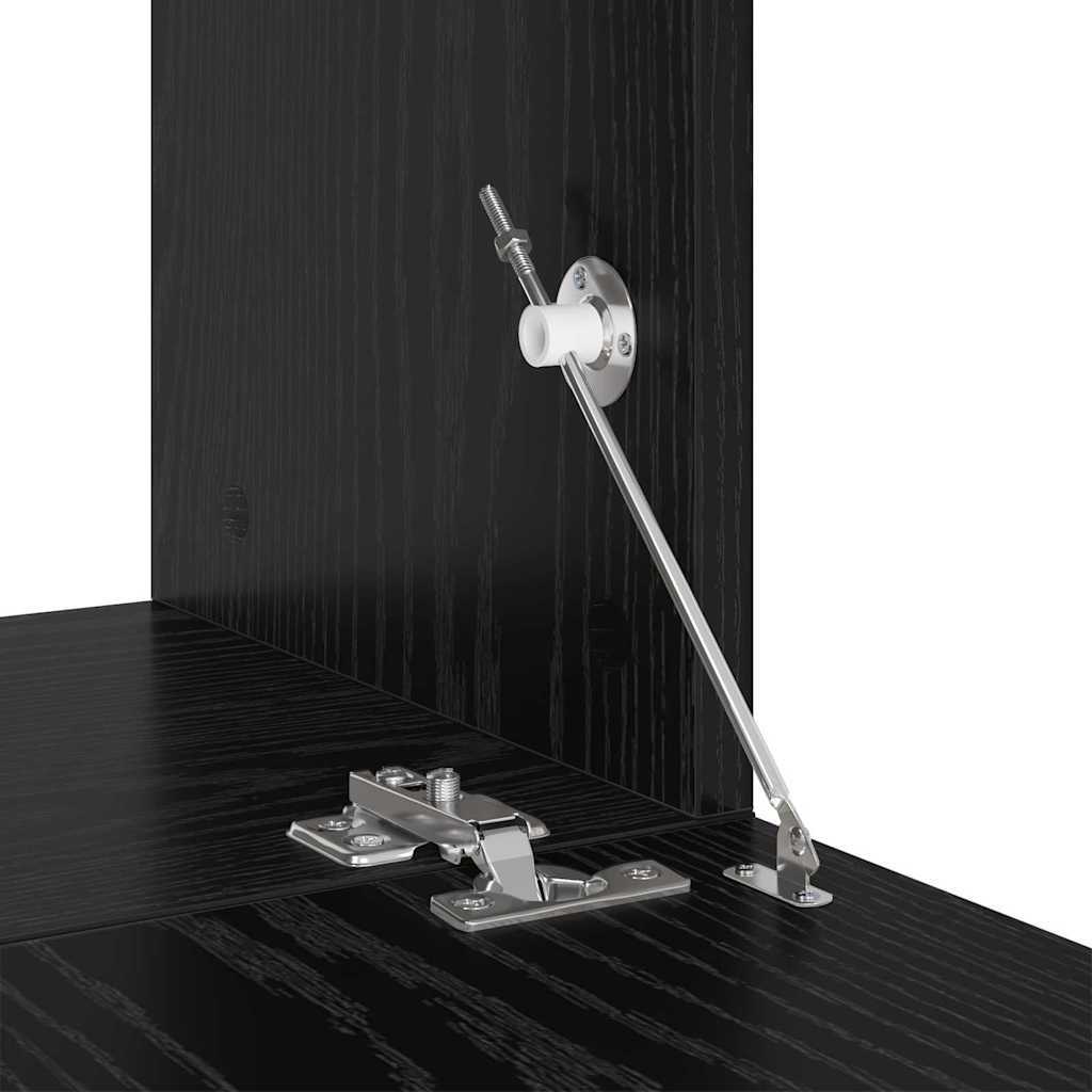 TV Cabinet Set 6 pcs Black Oak 80 x 30 x 30.5 cm Small