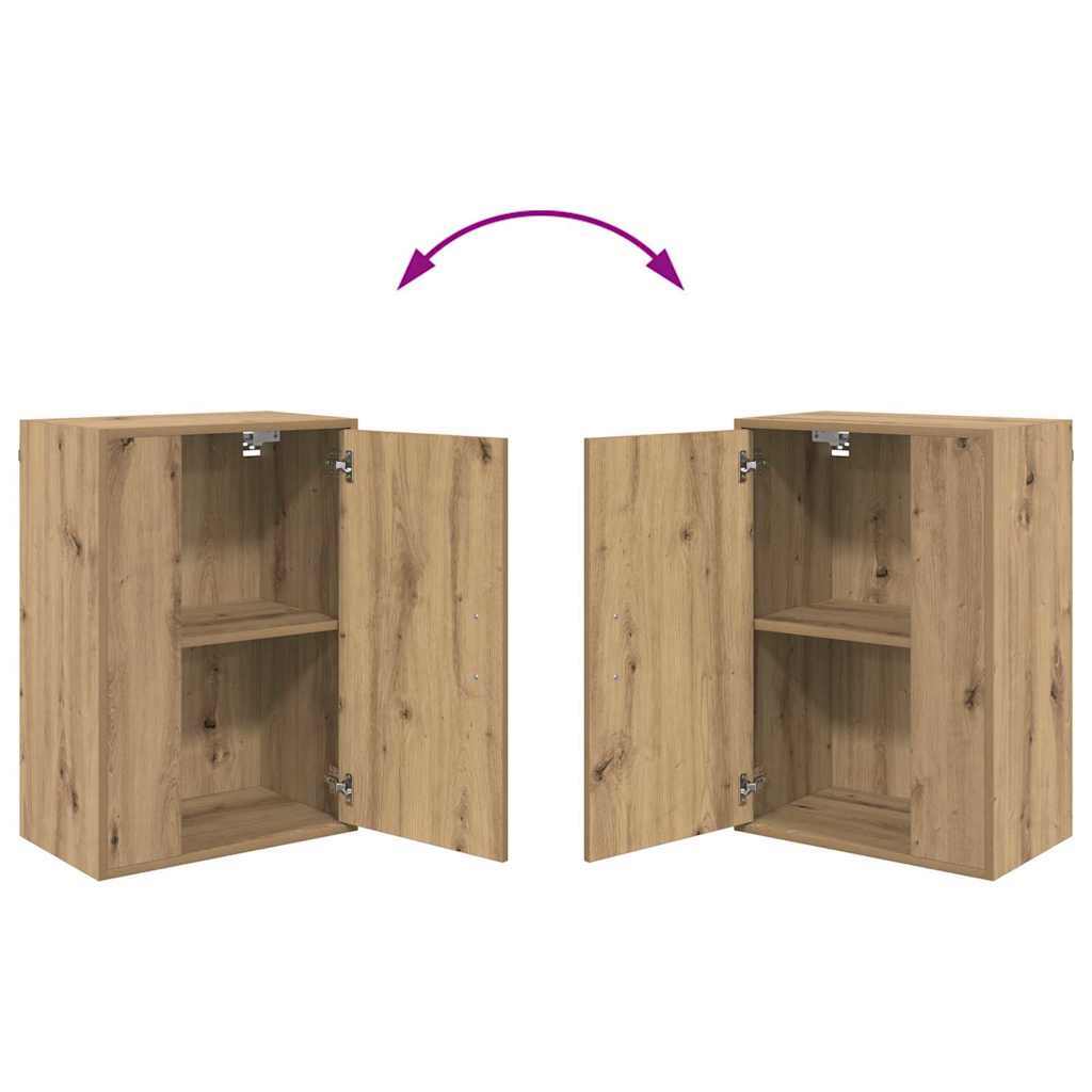 4 Piece TV Cabinet Set Wall-mounted Artisan oak Engineered wood