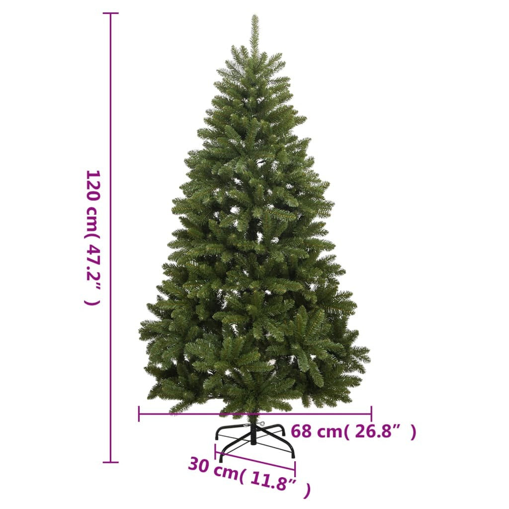 Artificial Hinged Christmas Tree with Stand Green 120 cm