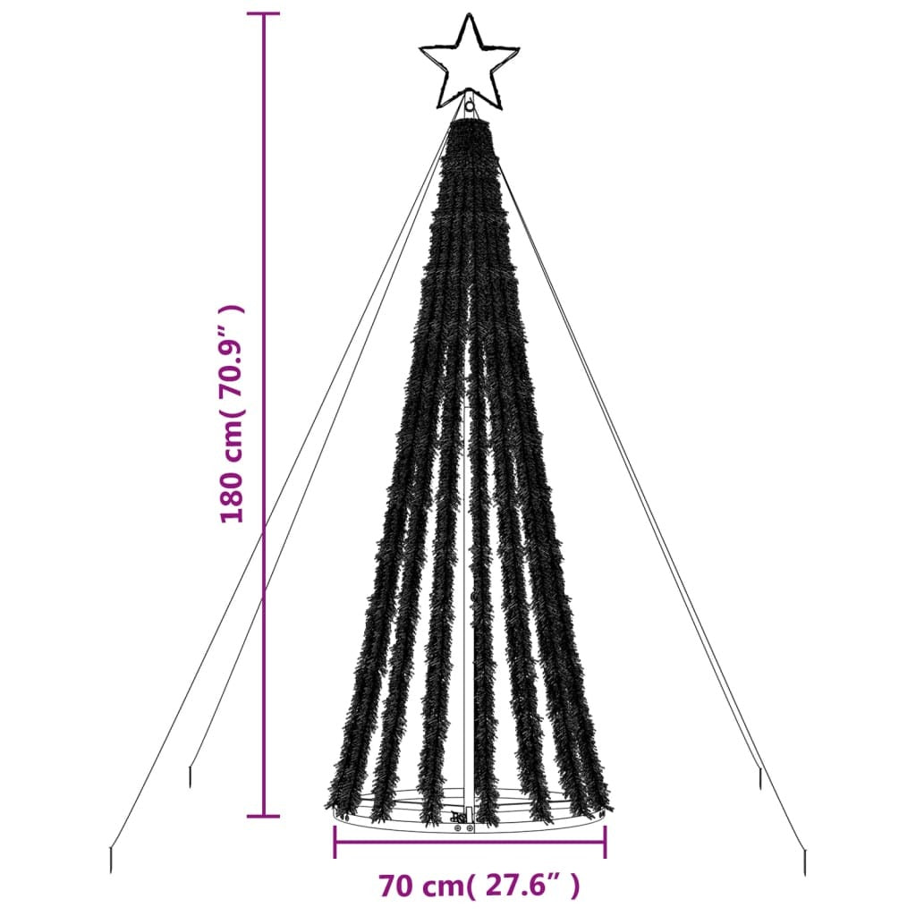 LED Christmas Tree 275 LEDs Cold White 180 cm