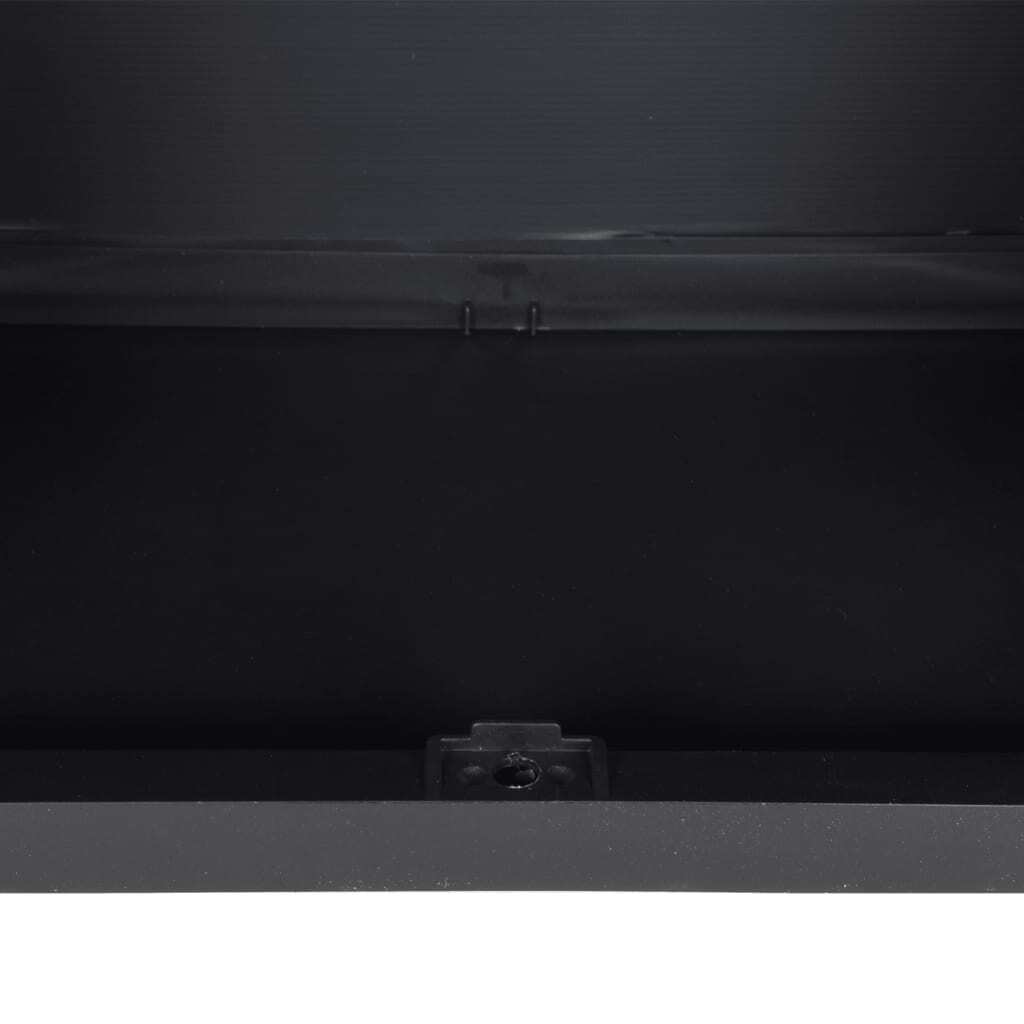 Outdoor Storage Cabinet Grey and Black 65x37x85 cm PP