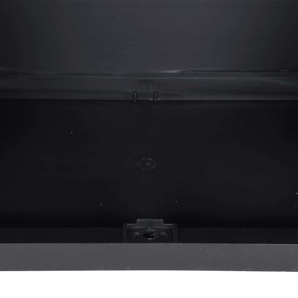 Outdoor Storage Cabinet Black 65x37x165 cm PP