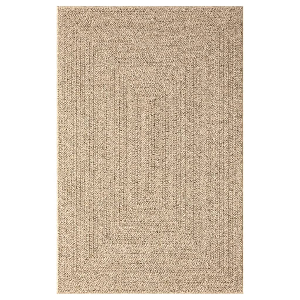 Rug ZIZUR 200x290 cm Jute Look Indoor and Outdoor