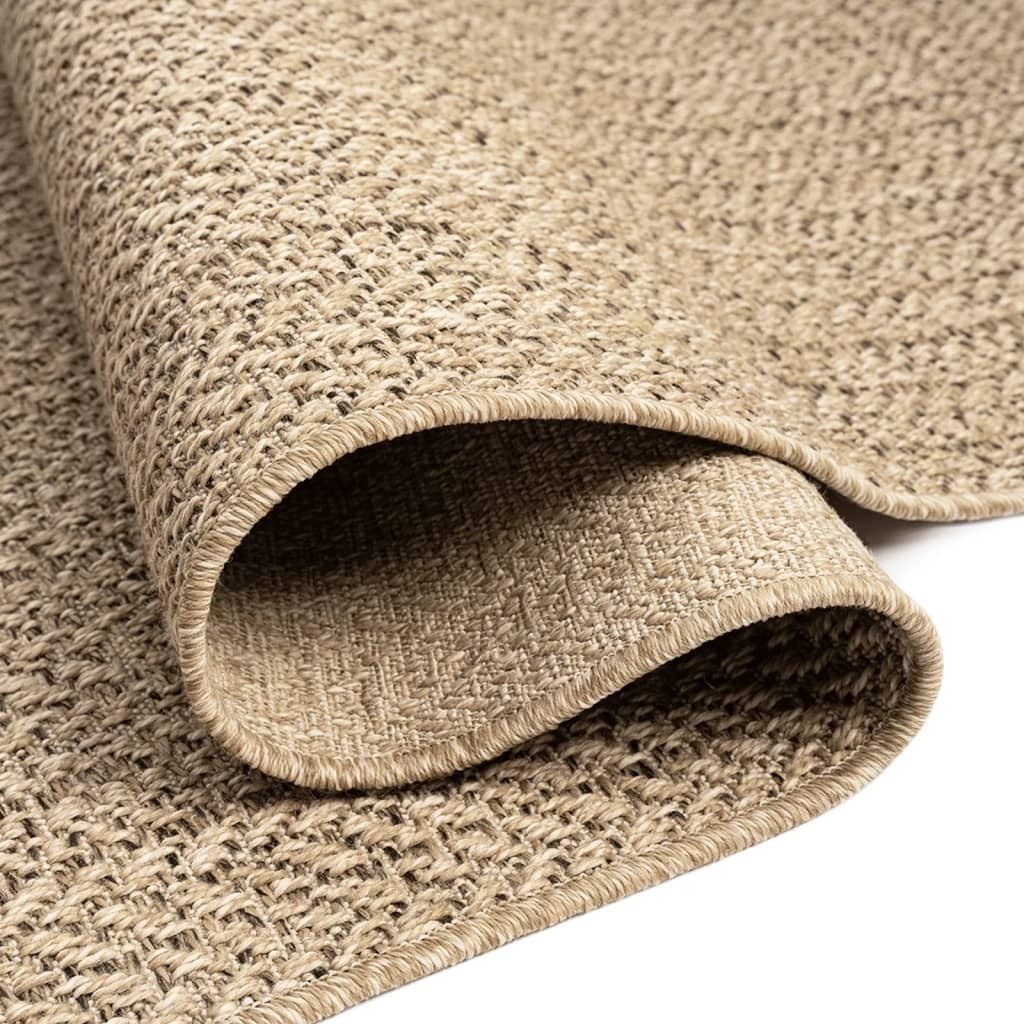 Rug ZIZUR 200x290 cm Jute Look Indoor and Outdoor