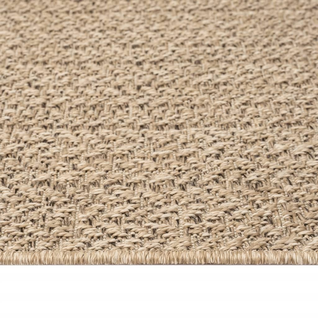 Rug ZIZUR 200x290 cm Jute Look Indoor and Outdoor