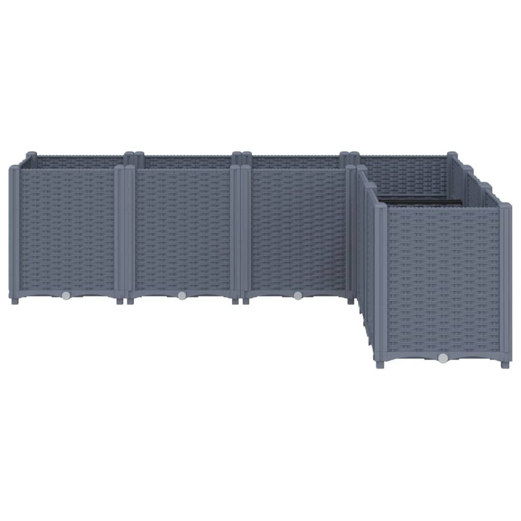 Garden Planter Blue Grey 160x120x53 cm PP