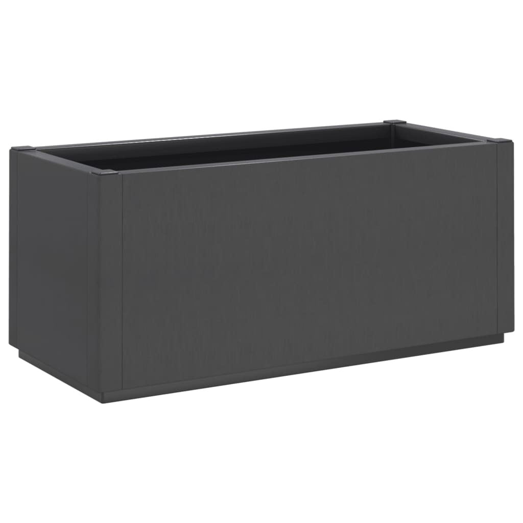 Garden Planter Dark Grey 80x36x35 cm PP