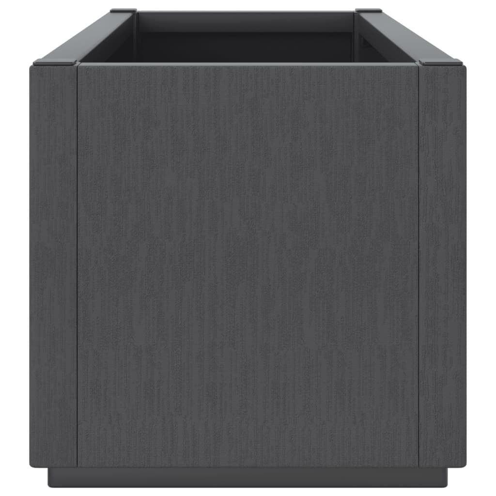 Garden Planter Dark Grey 80x36x35 cm PP