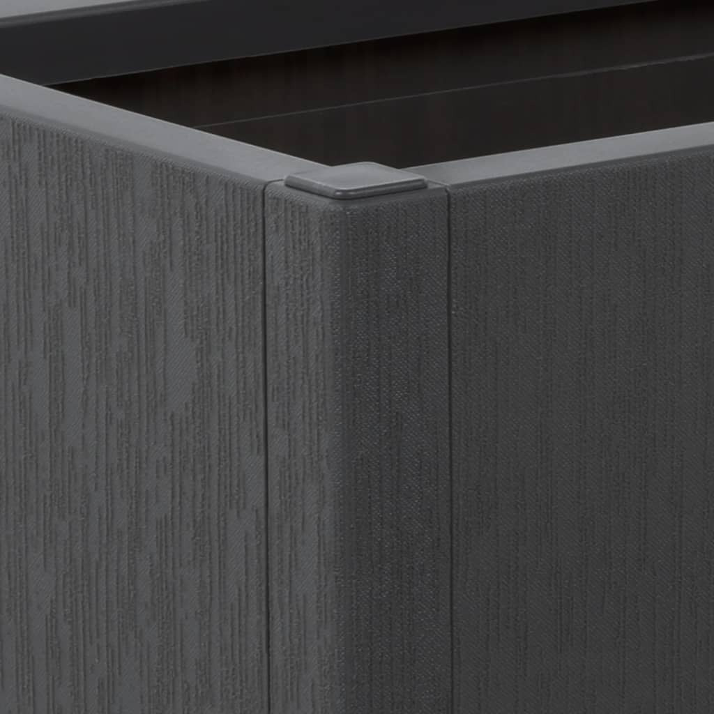 Garden Planter Dark Grey 80x36x35 cm PP