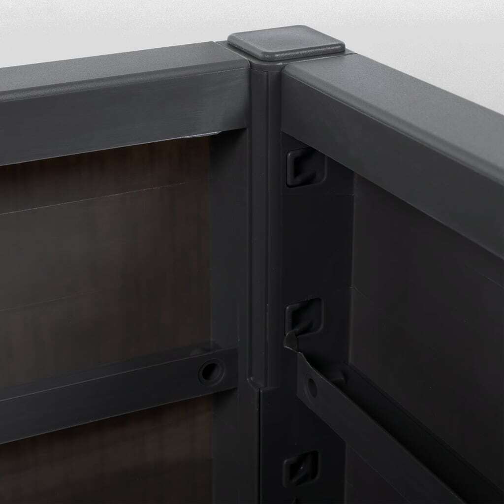 Garden Planter Dark Grey 80x36x35 cm PP