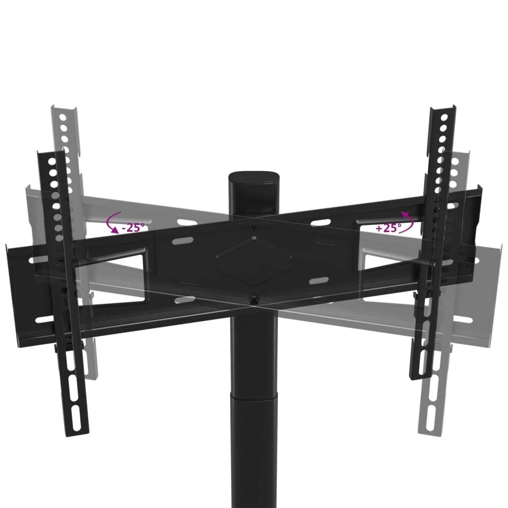 Corner TV Stand 3-Tiers for 32-65 Inch Black