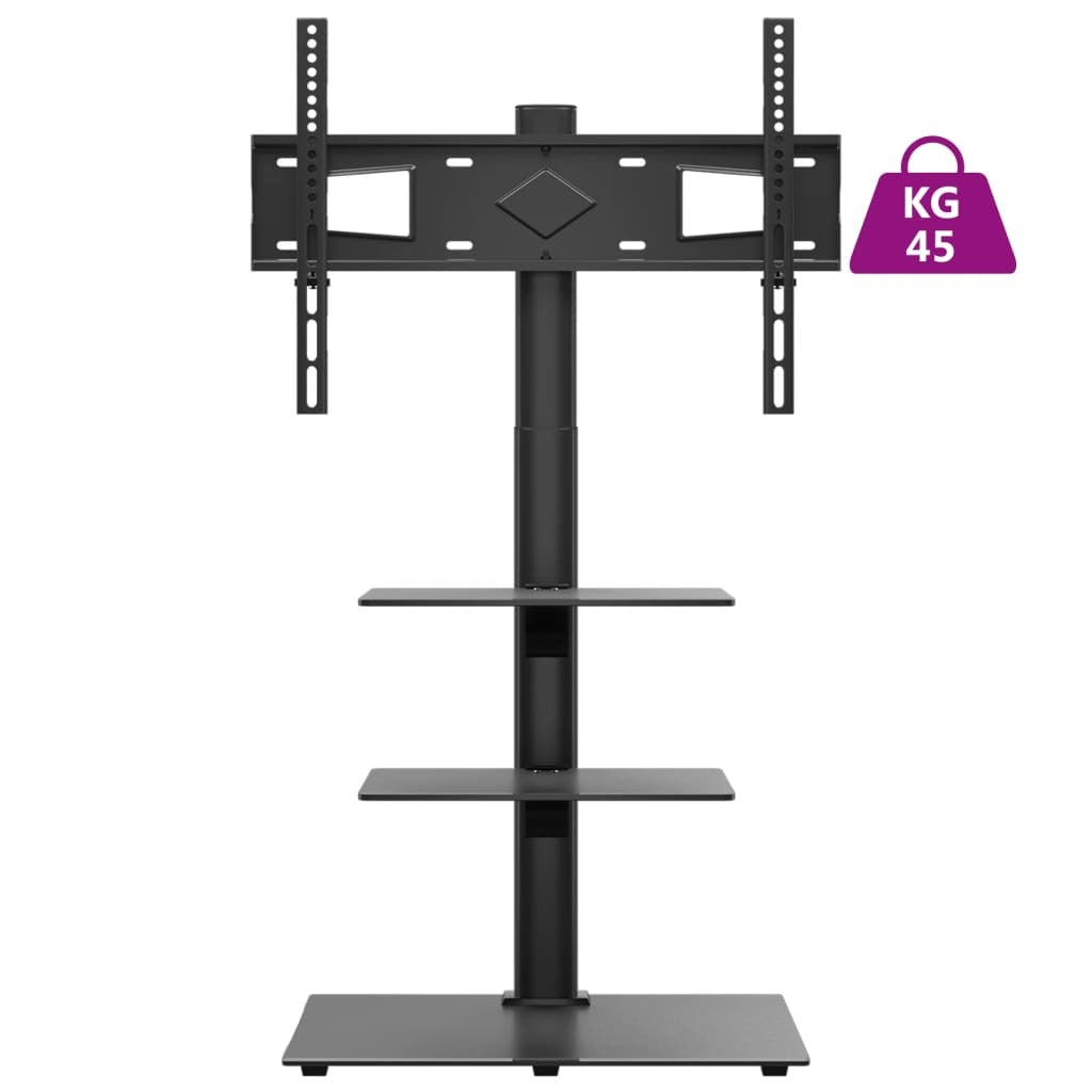 Corner TV Stand 3-Tiers for 32-65 Inch Black