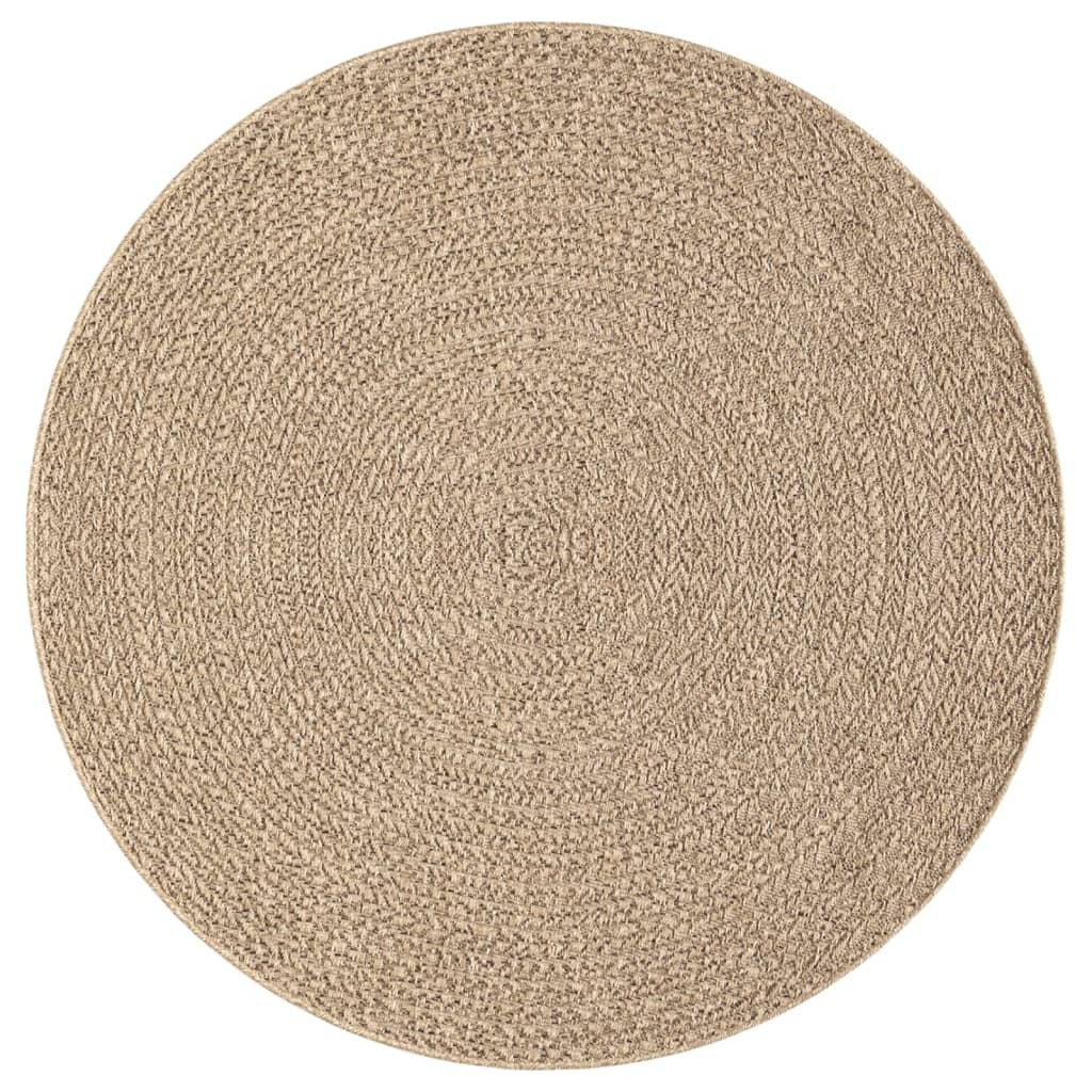 Rug ZIZUR 200 cm Jute Look Indoor and Outdoor