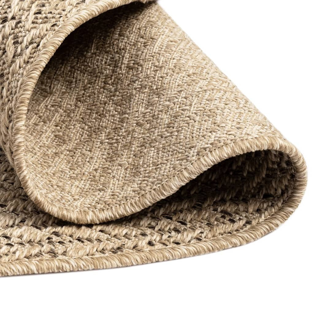 Rug ZIZUR 200 cm Jute Look Indoor and Outdoor