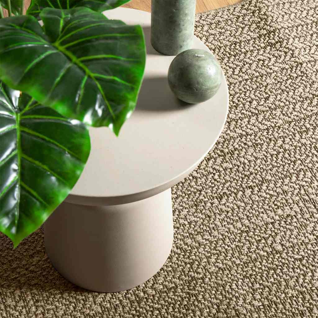Rug ZIZUR Beige 140x200 cm Jute Look Indoor and Outdoor