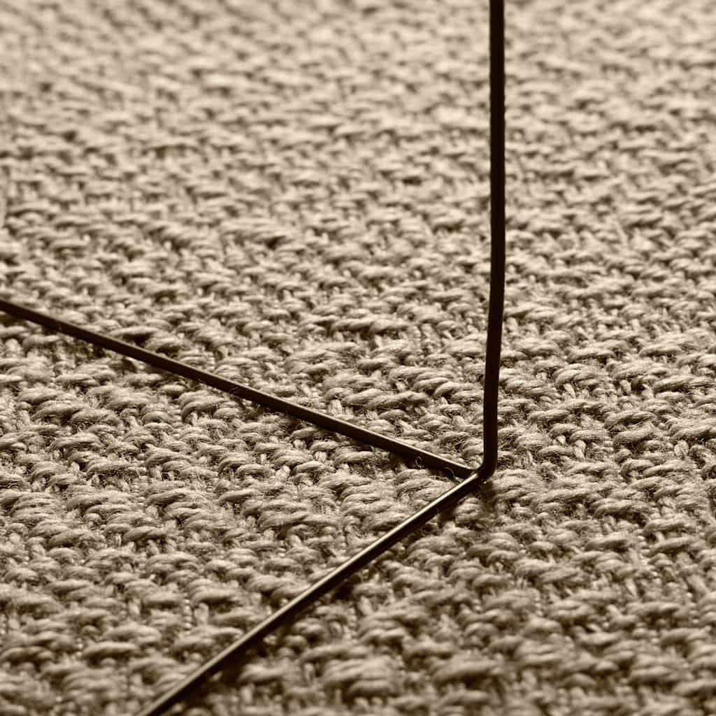 Rug ZIZUR Beige 140x200 cm Jute Look Indoor and Outdoor
