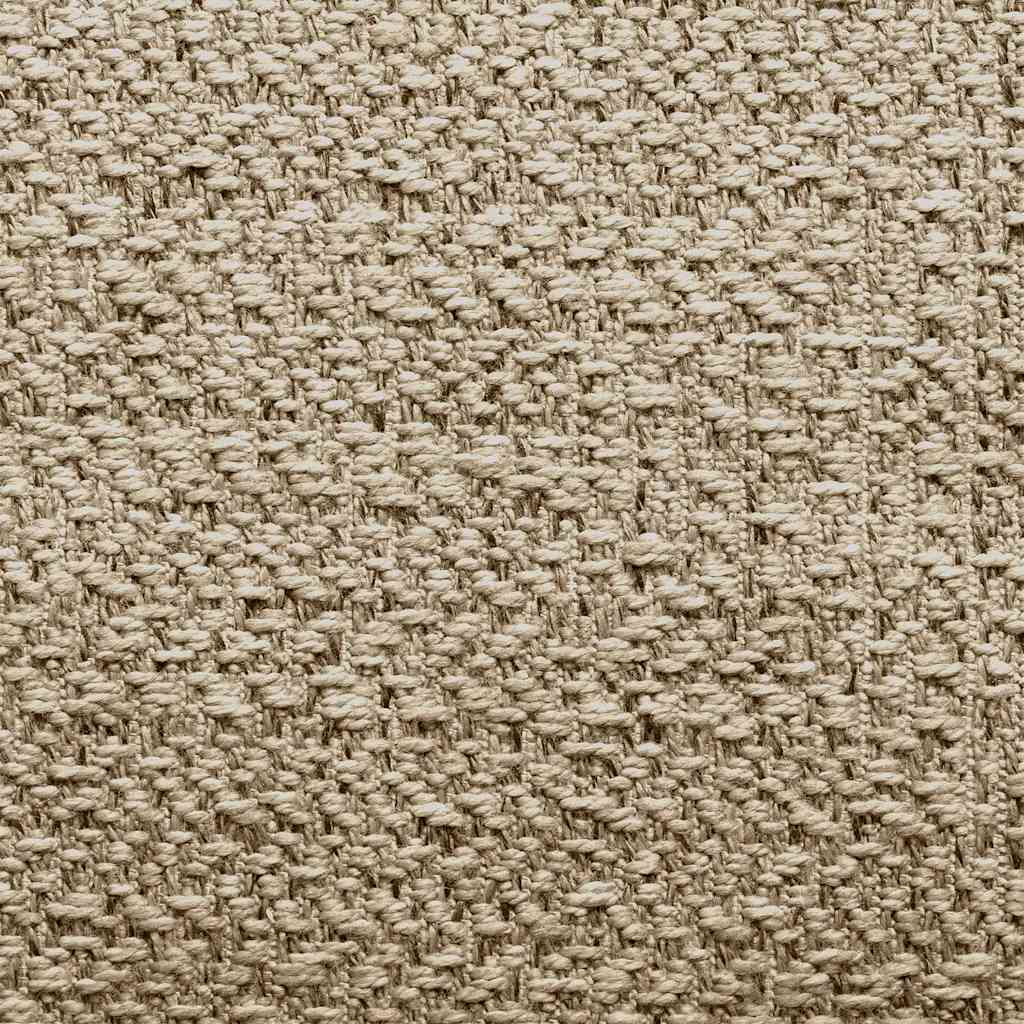Rug ZIZUR Beige 140x200 cm Jute Look Indoor and Outdoor