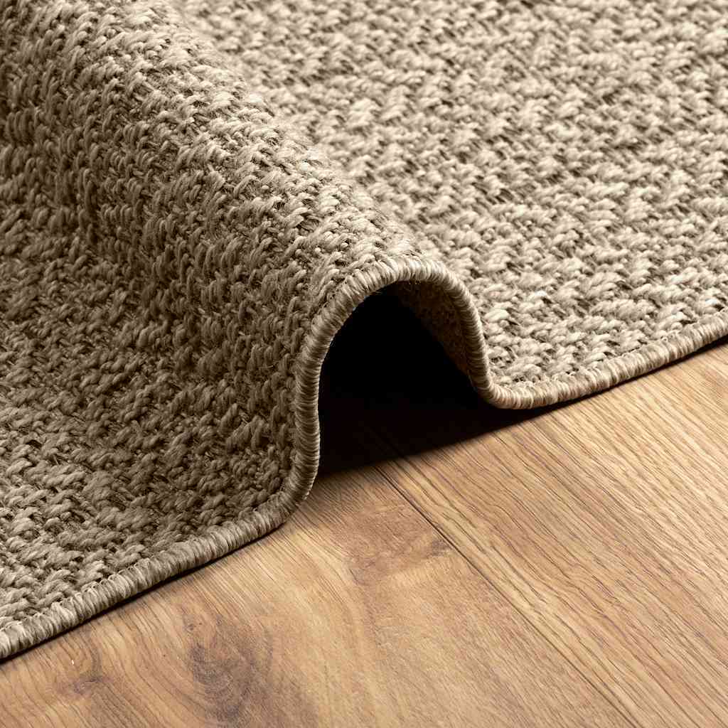 Rug ZIZUR Beige 140x200 cm Jute Look Indoor and Outdoor