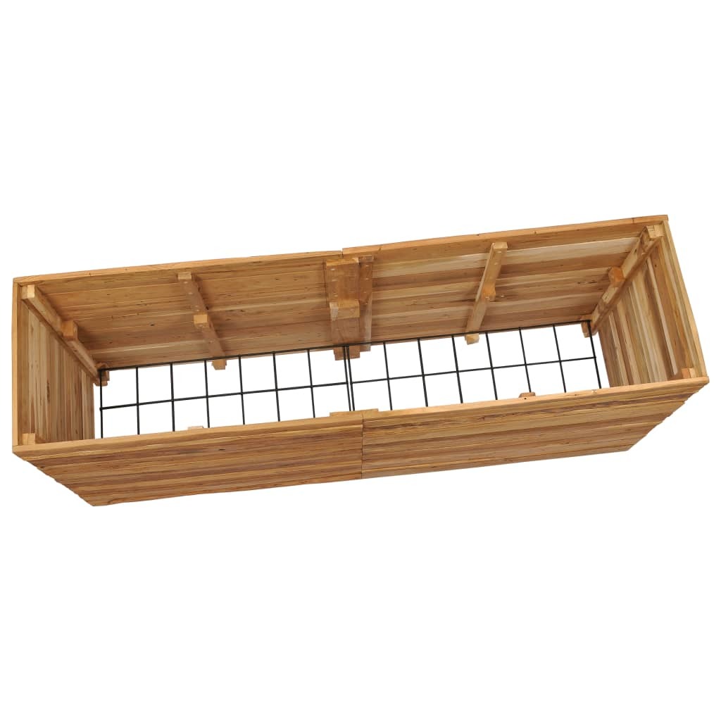 Raised Bed 150x40x72 cm Recycled Teak Wood and Steel