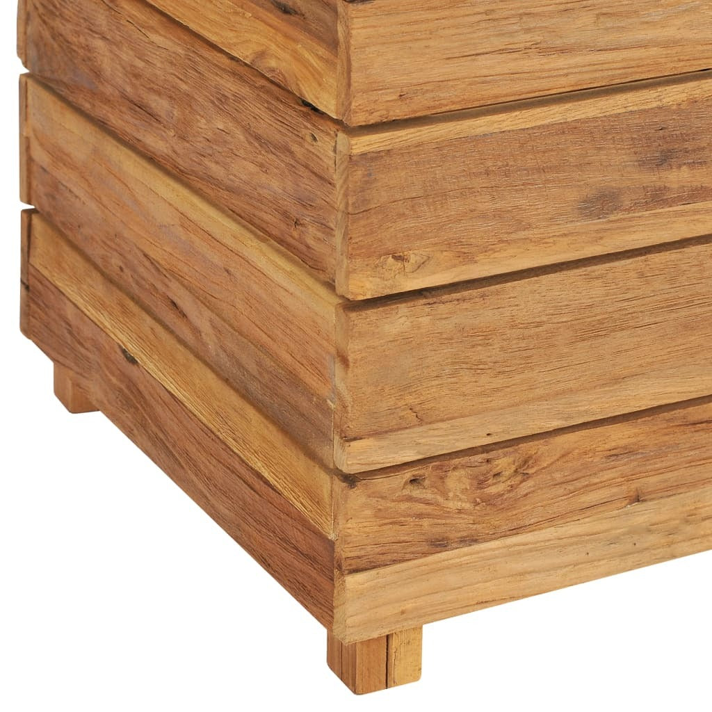 Raised Bed 150x40x72 cm Recycled Teak Wood and Steel