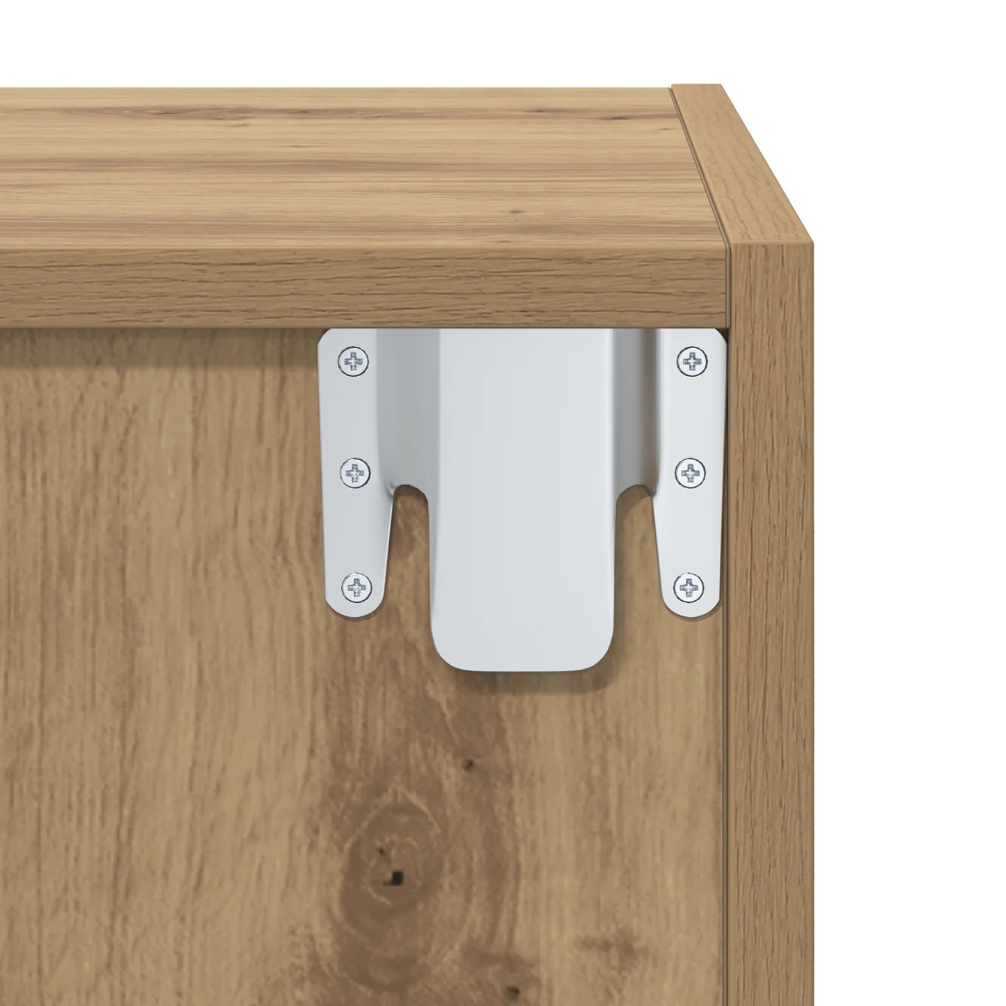 Wall Mounted TV Cabinet Artisan oak 37 x 37 x 72 cm