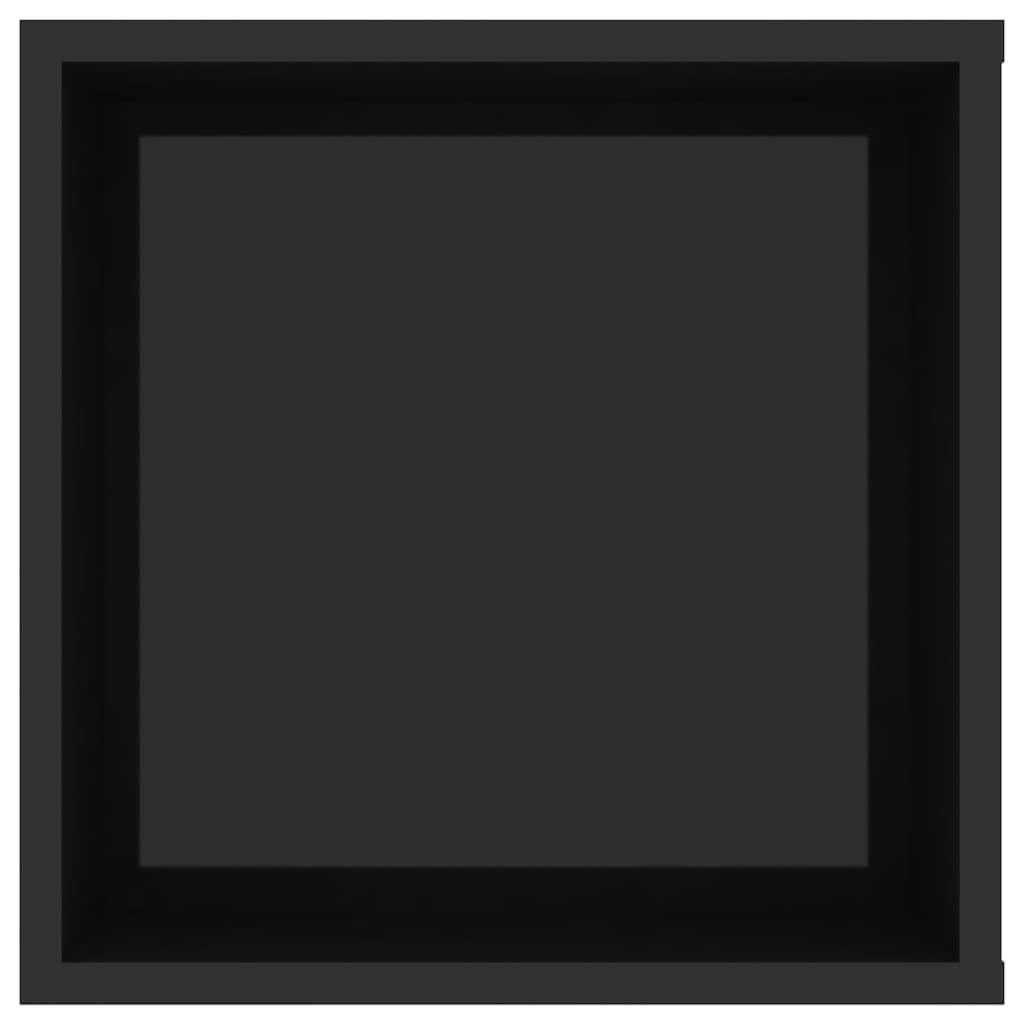 Wall-Mounted TV Cabinet High Gloss Black 102x35x35 cm Engineered Wood