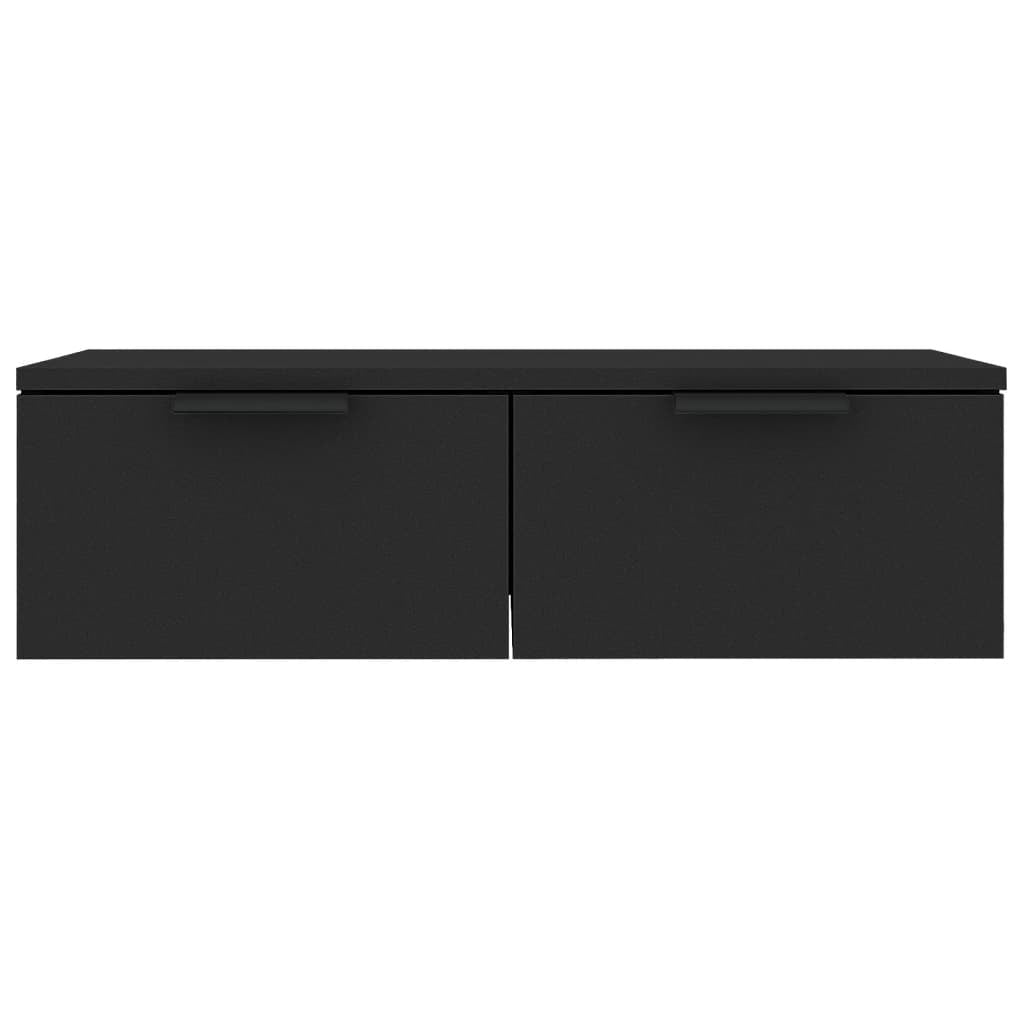 Wall Cabinet Black 68x30x20 cm Engineered Wood