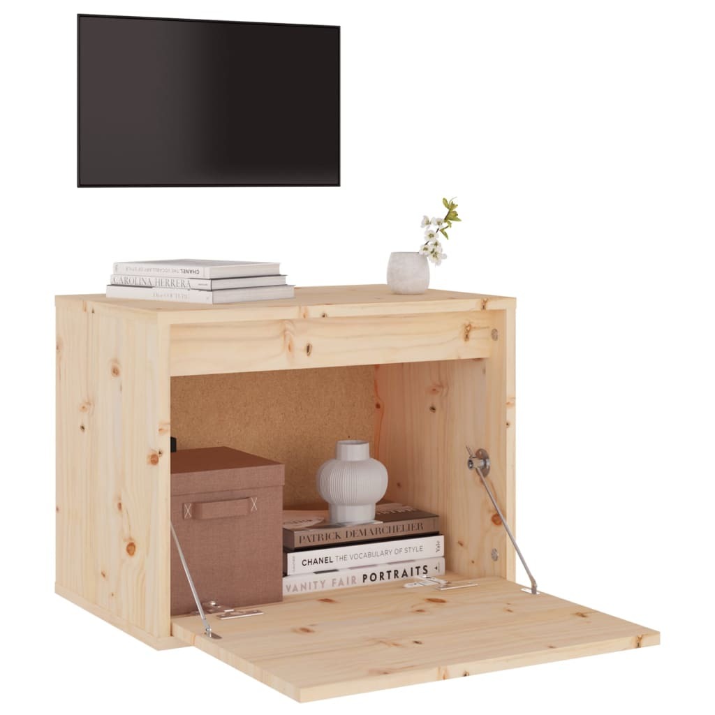 Wall Cabinet 45x30x35 cm Solid Pinewood
