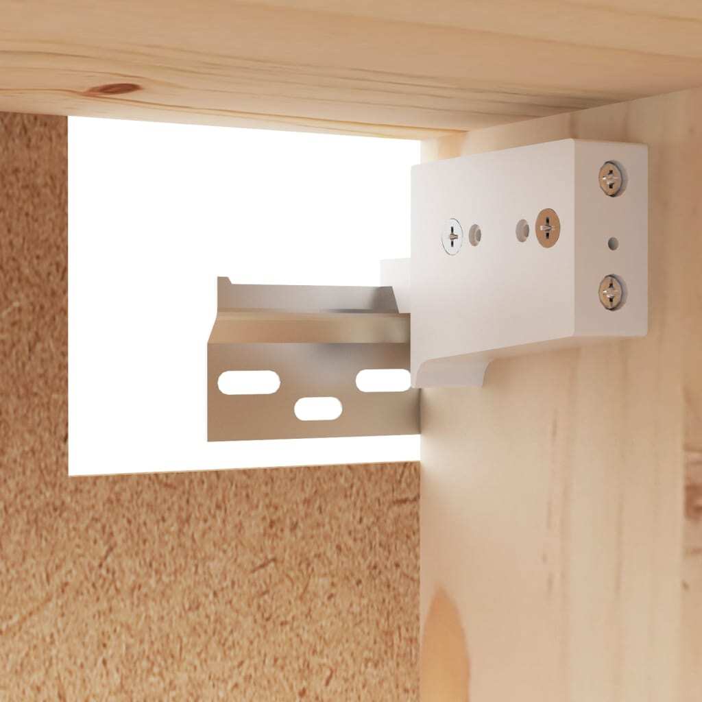 Wall Cabinet 45x30x35 cm Solid Pinewood