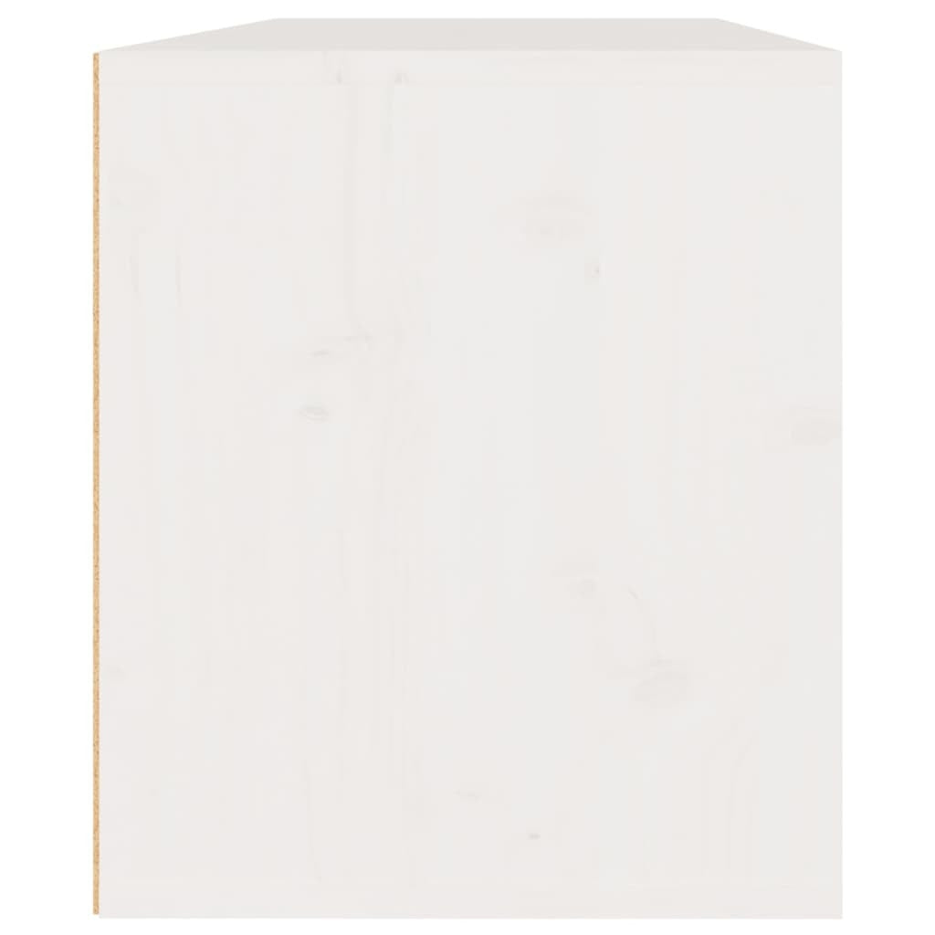 Wall Cabinets 2 pcs White 45x30x35 cm Solid Pinewood