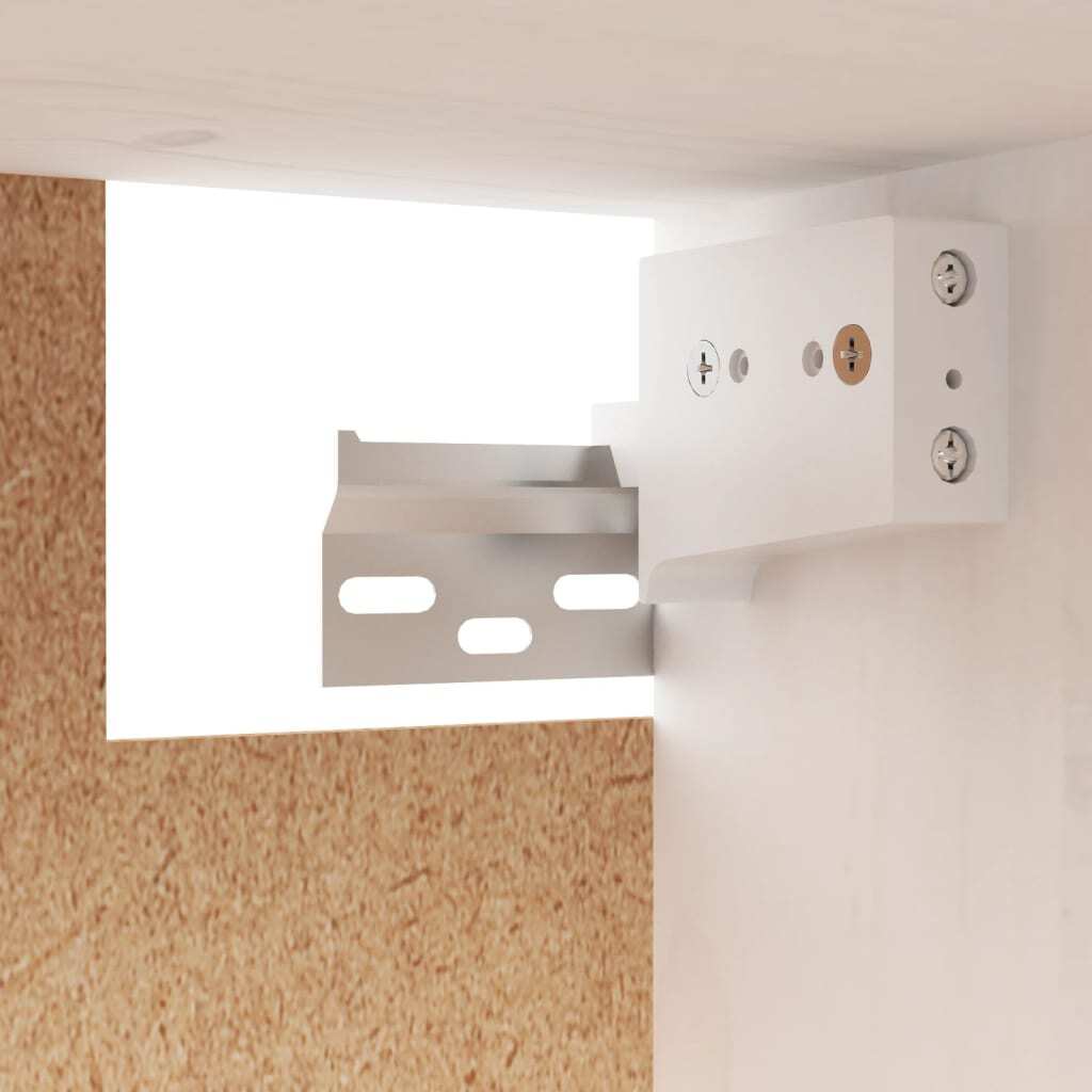 Wall Cabinets 2 pcs White 45x30x35 cm Solid Pinewood