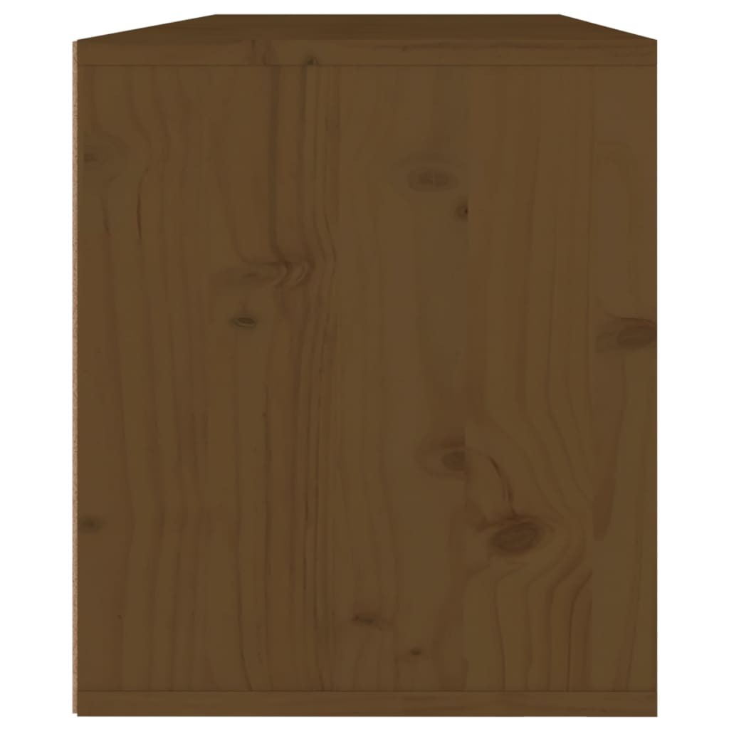 Wall Cabinets 2 pcs Honey Brown 45x30x35 cm Solid Pinewood