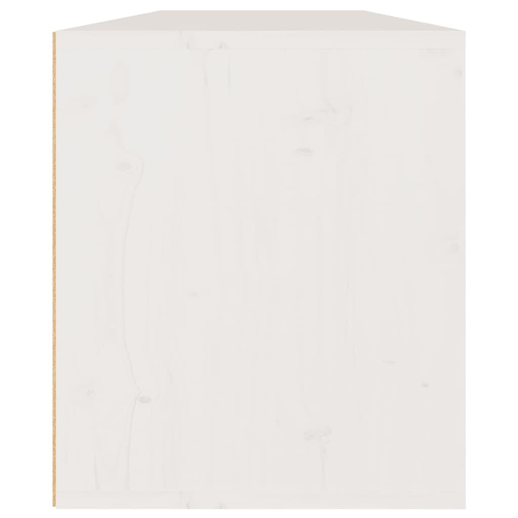 Wall Cabinets 2 pcs White 60x30x35 cm Solid Pinewood