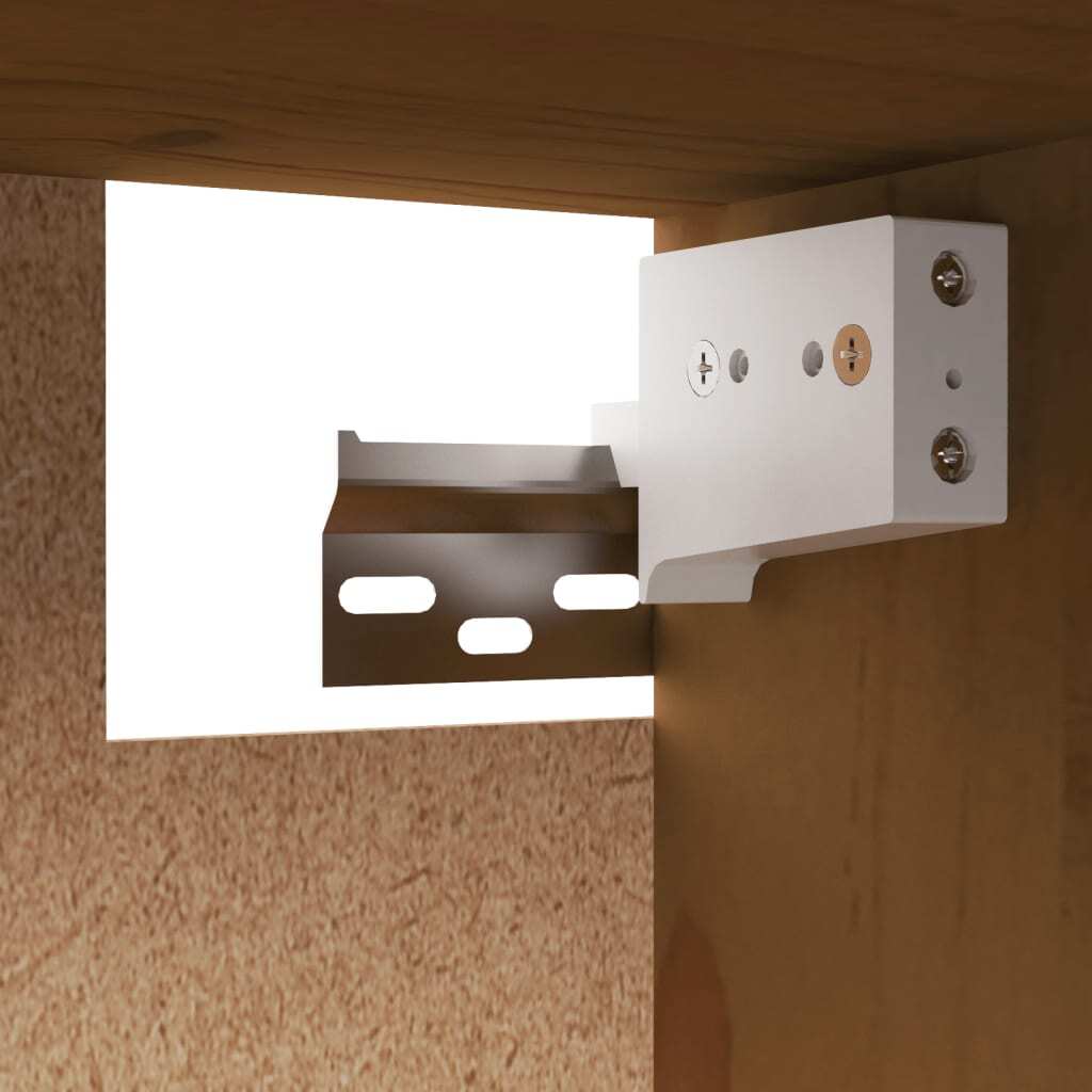 Wall Cabinet Honey Brown 60x30x35 cm Solid Pinewood