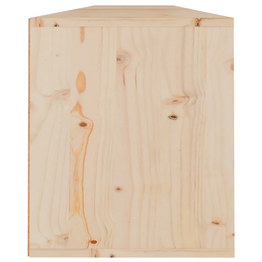 Wall Cabinets 2 pcs 100x30x35 cm Solid Wood Pine