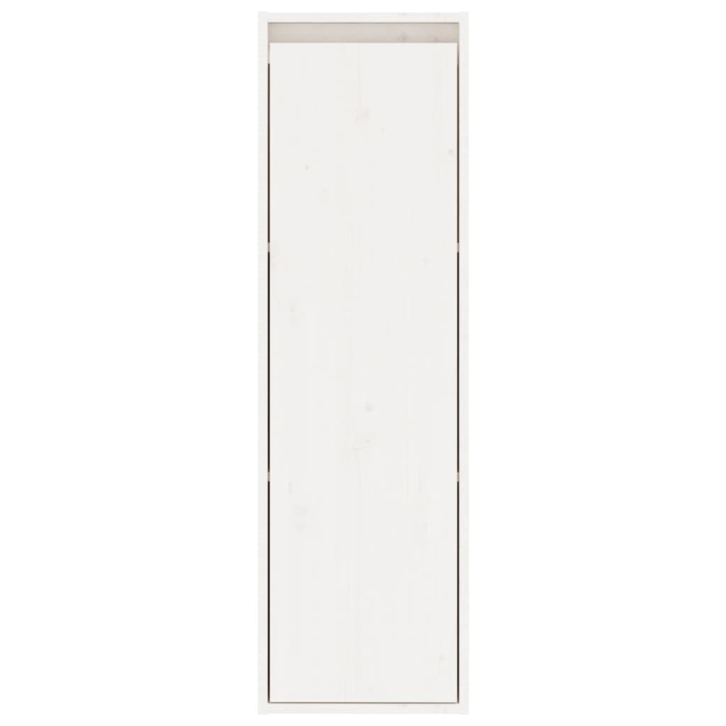 Wall Cabinets 2 pcs White 30x30x100 cm Solid Pinewood