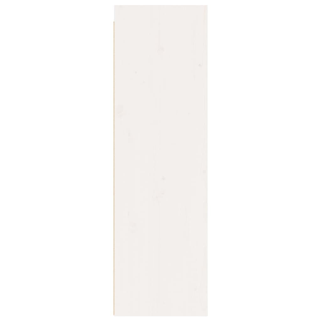 Wall Cabinets 2 pcs White 30x30x100 cm Solid Pinewood
