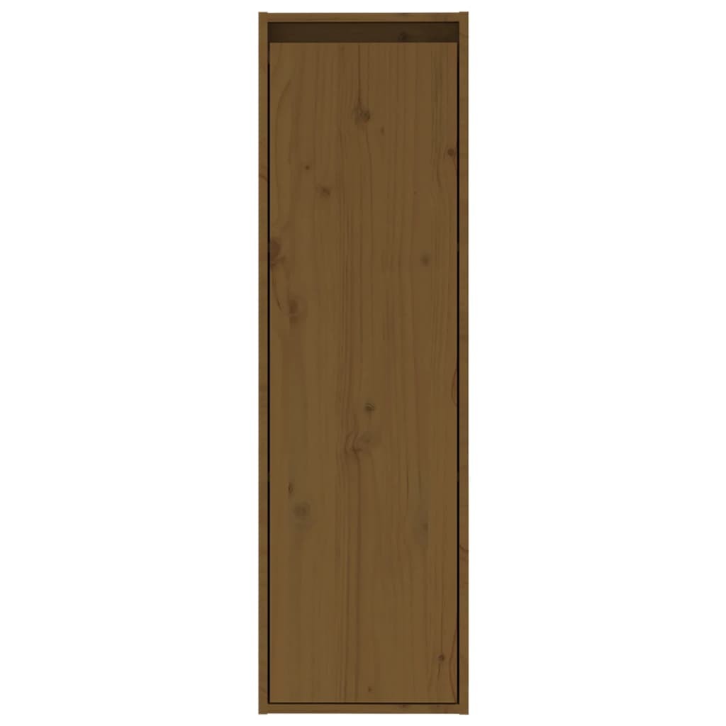 Wall Cabinets 2 pcs Honey Brown 30x30x100 cm Solid Pinewood