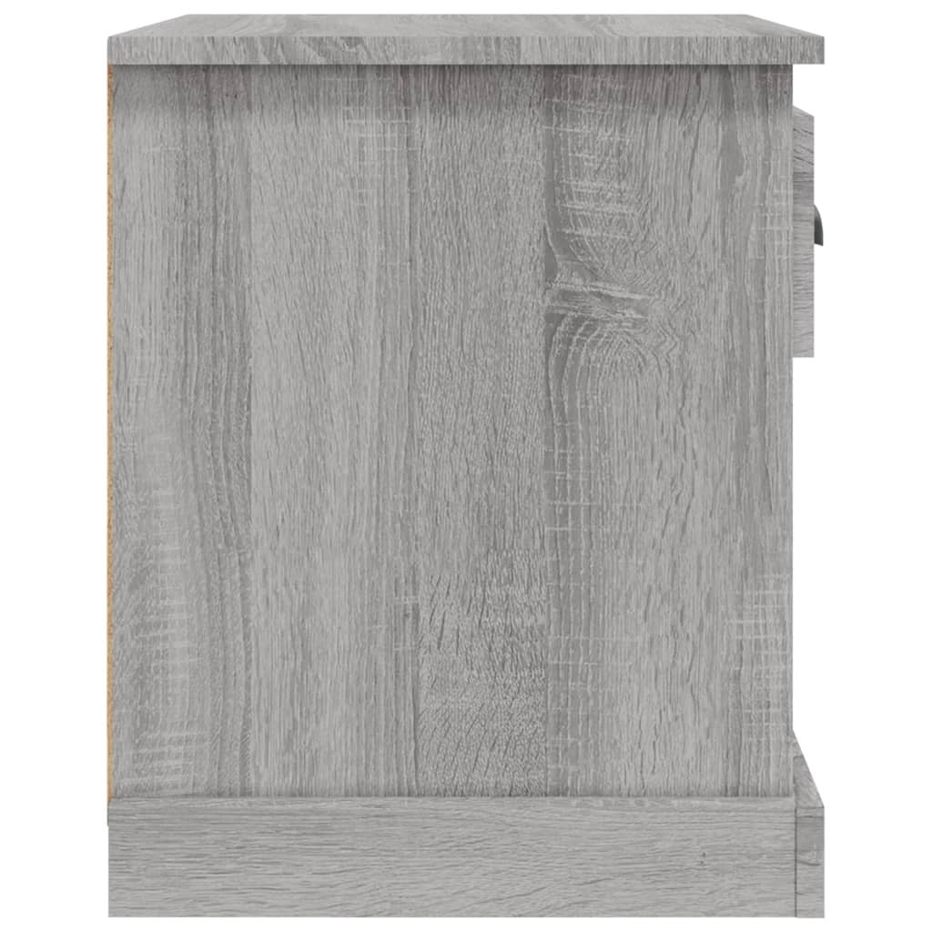 Bedside Cabinet Grey Sonoma 39x39x47.5 cm Engineered Wood