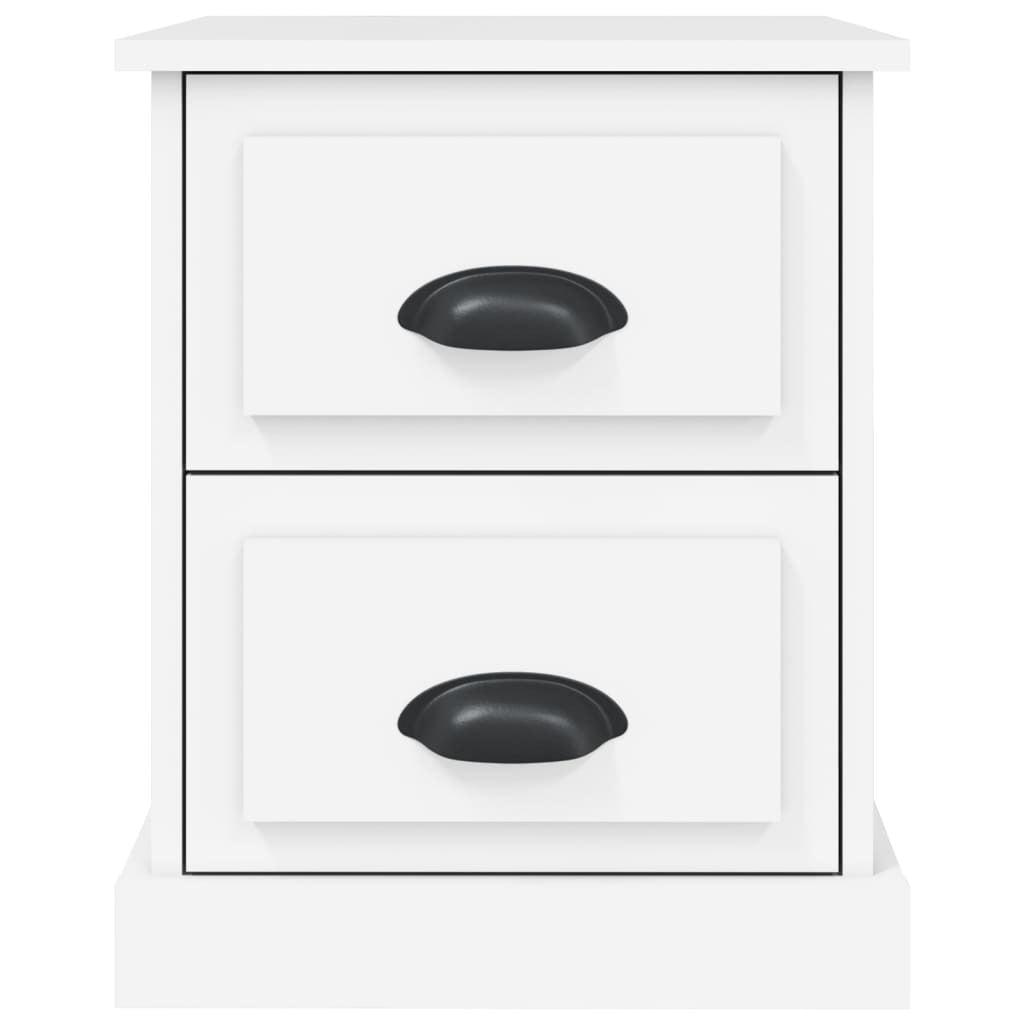 Bedside Cabinet White 39x39x47.5 cm Engineered Wood